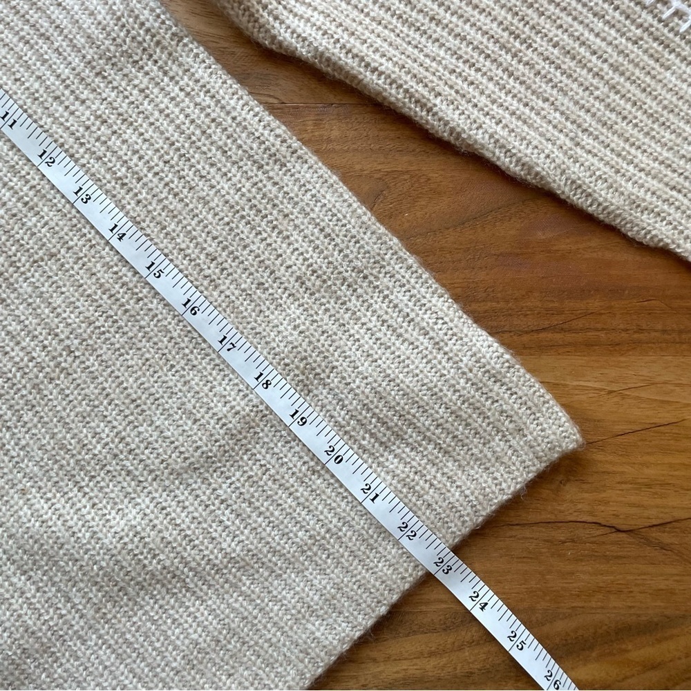 Evereve Haven Whipstitch Mockneck Pullover Cream Sweater NWT size L - Picture 15 of 16